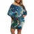 New Zealand Matariki Ururangi Family Matching Off Shoulder Short Dress and Hawaiian Shirt The Murmur Of The Wind