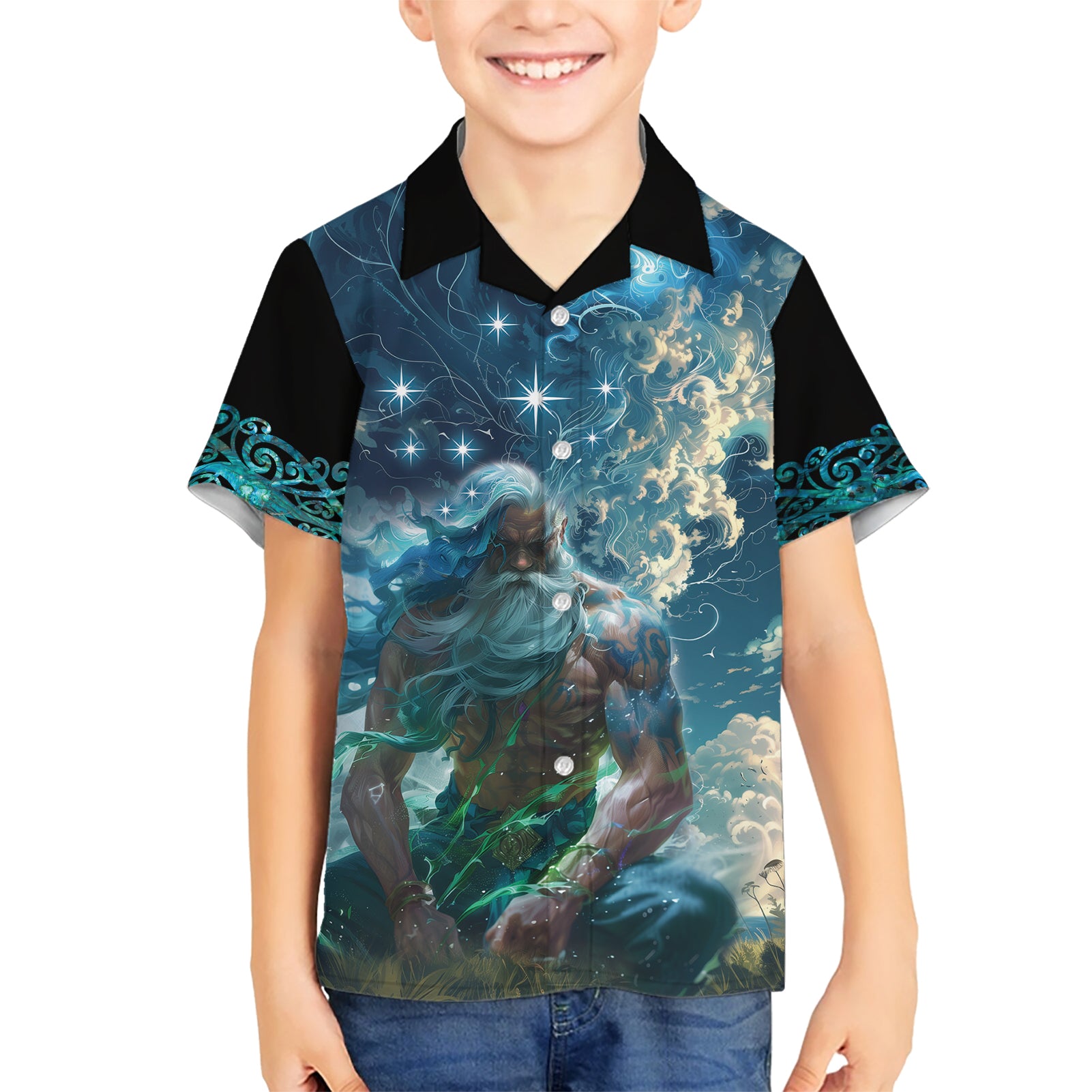 New Zealand Matariki Ururangi Kid Hawaiian Shirt The Murmur Of The Wind