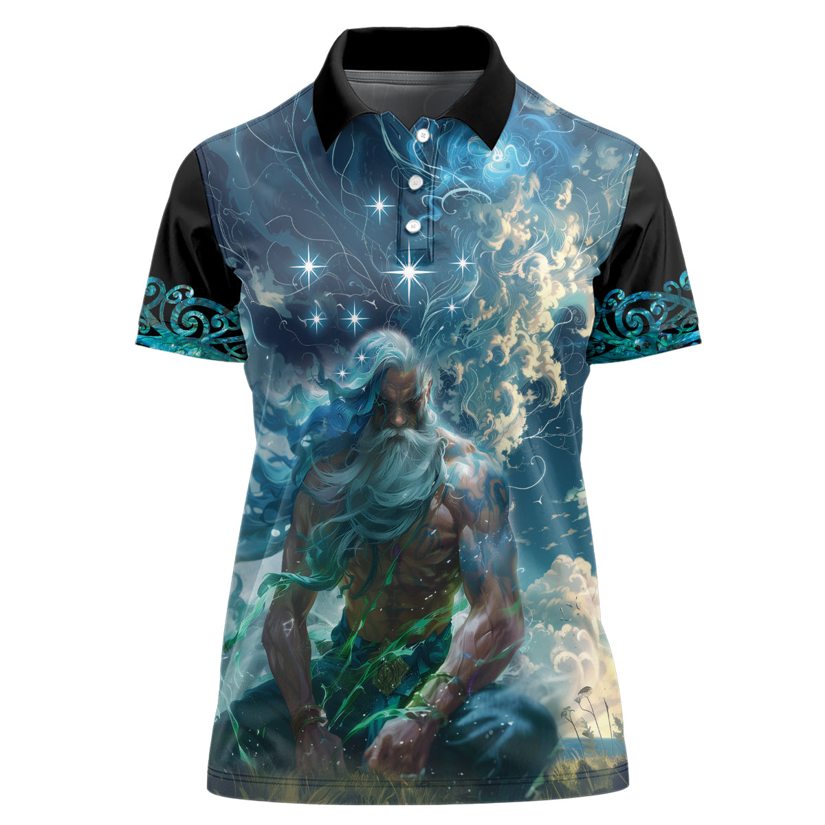 New Zealand Matariki Ururangi Women Polo Shirt The Murmur Of The Wind