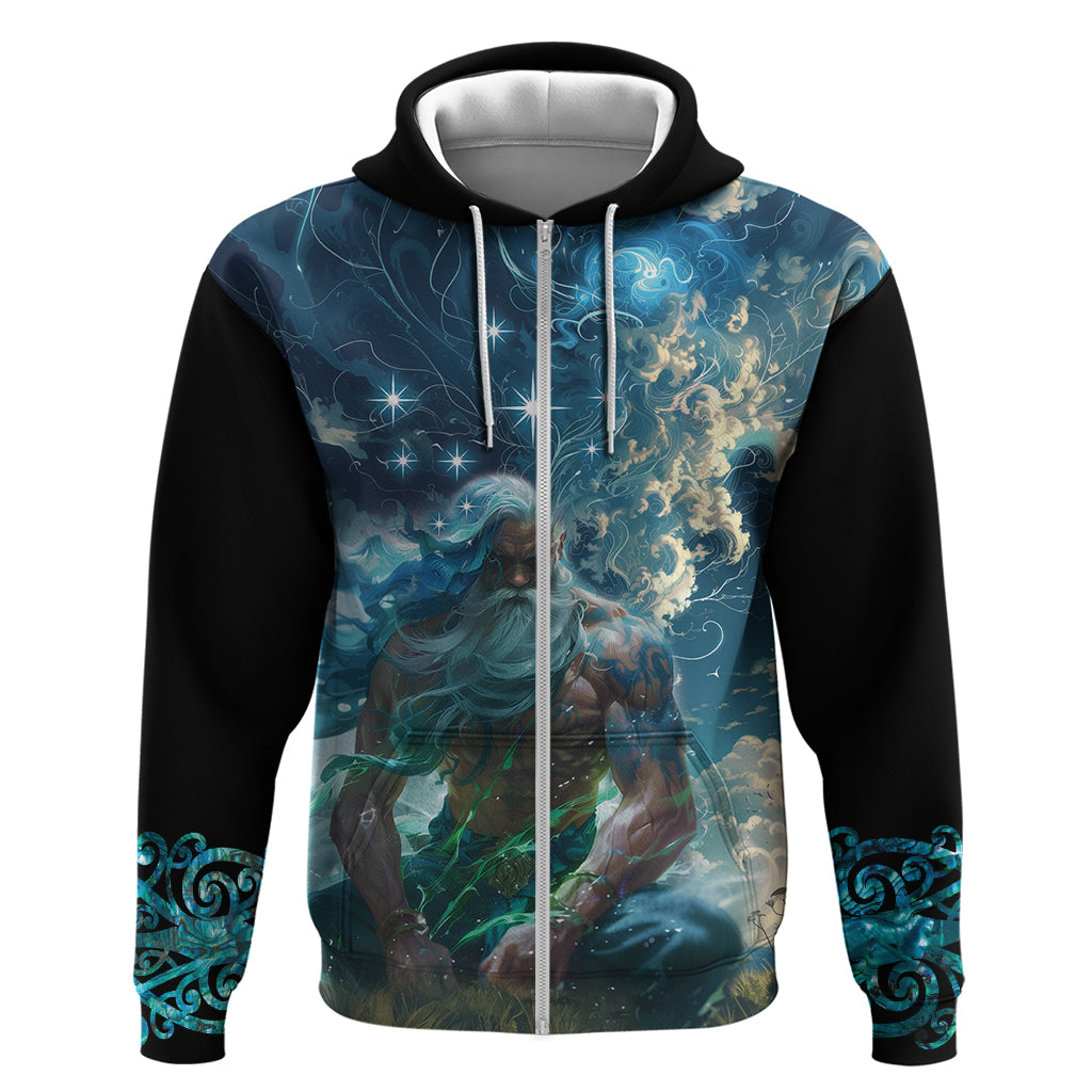 New Zealand Matariki Ururangi Zip Hoodie The Murmur Of The Wind