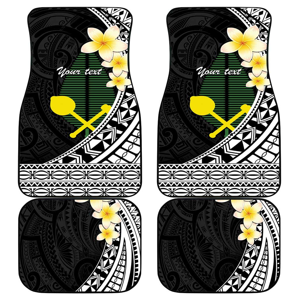 Alo Chiefdom Wallis and Futuna Personalized Car Mats Frangipani Flowers Polynesian Pattern LT9 - Polynesian Pride