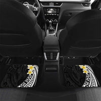 Alo Chiefdom Wallis and Futuna Personalized Car Mats Frangipani Flowers Polynesian Pattern LT9 Set 2pcs - Back Black - Polynesian Pride