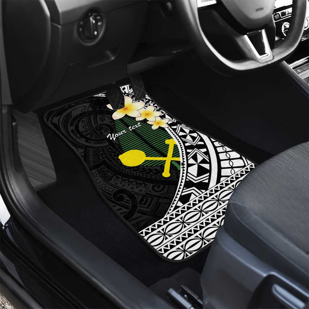 Alo Chiefdom Wallis and Futuna Personalized Car Mats Frangipani Flowers Polynesian Pattern LT9 - Polynesian Pride