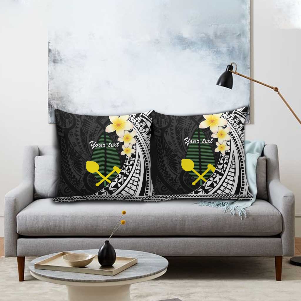 Alo Chiefdom Wallis and Futuna Personalized Pillow Cover Frangipani Flowers Polynesian Pattern LT9 - Polynesian Pride