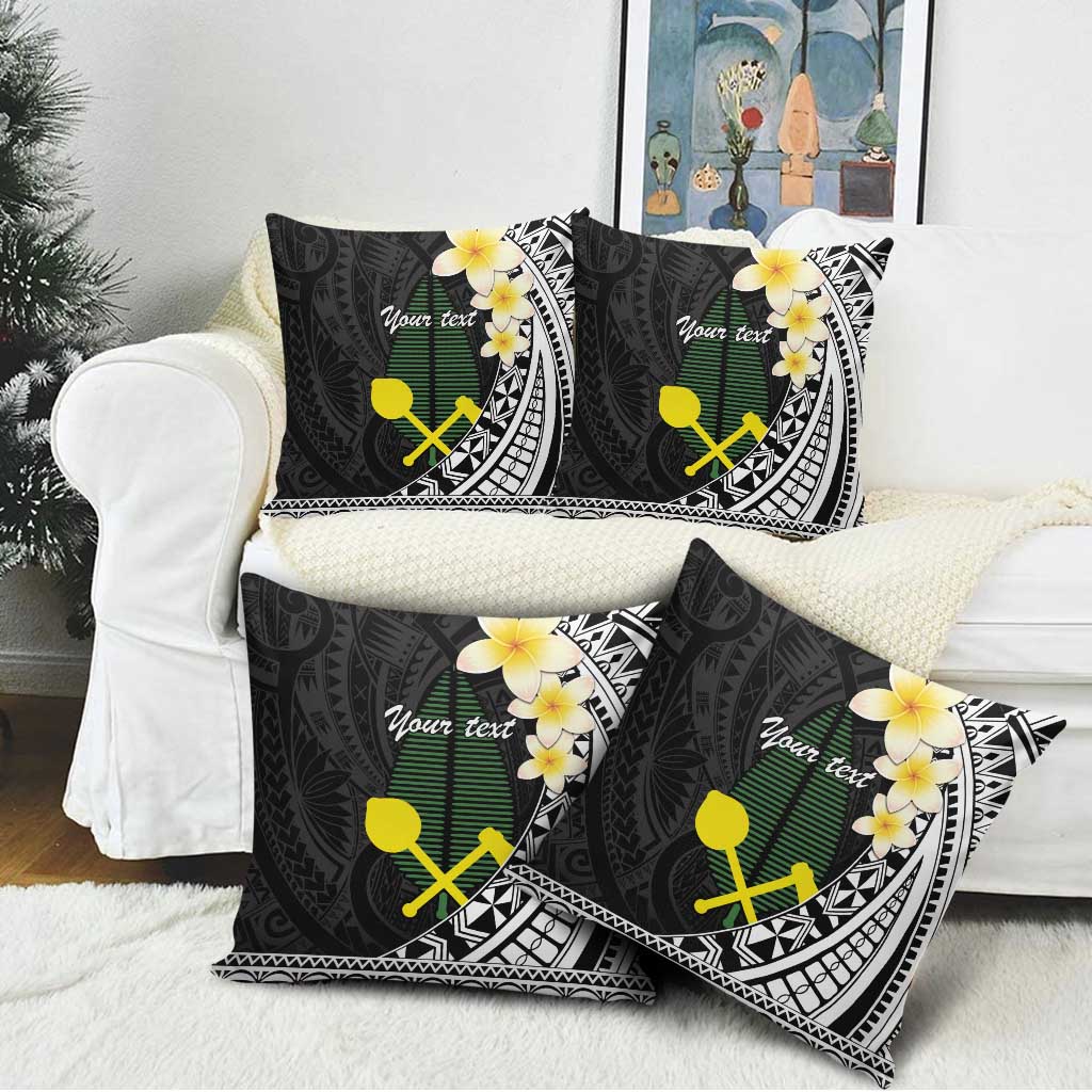 Alo Chiefdom Wallis and Futuna Personalized Pillow Cover Frangipani Flowers Polynesian Pattern LT9 - Polynesian Pride