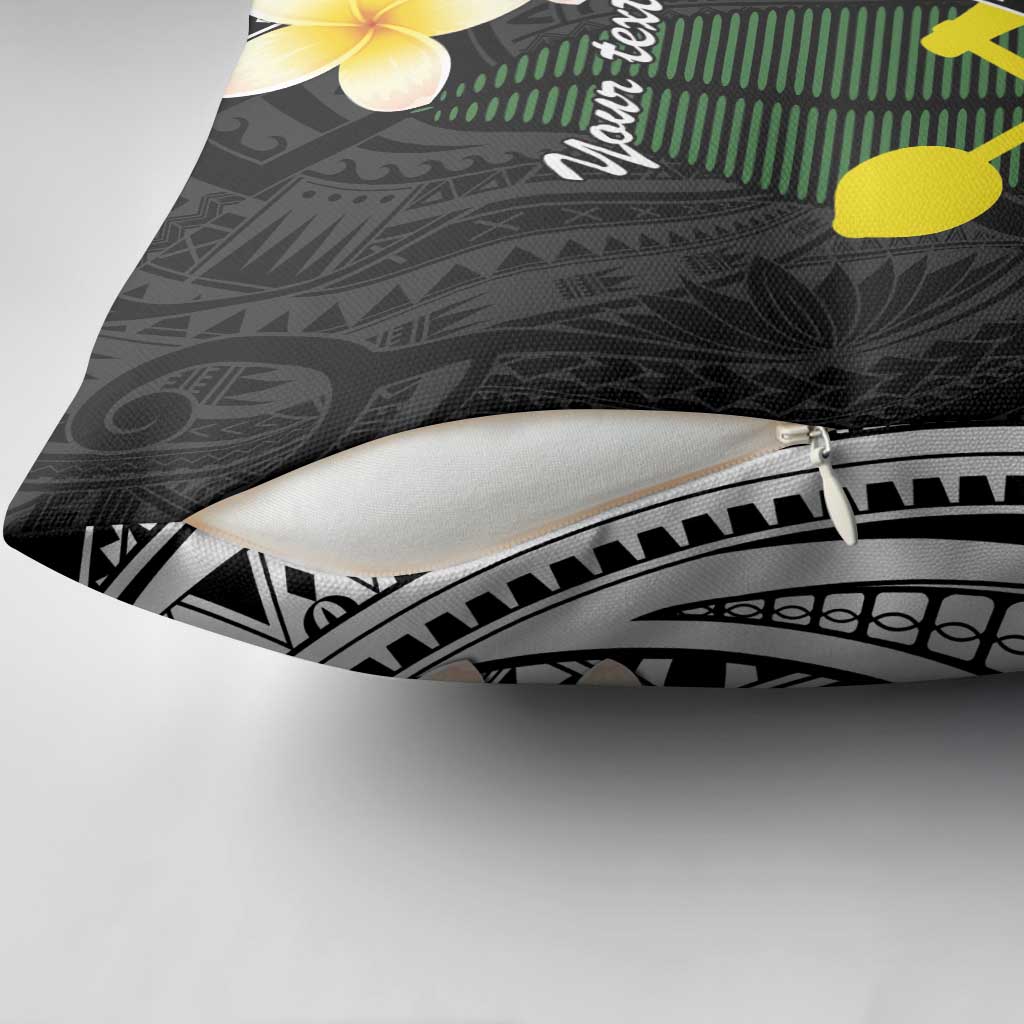 Alo Chiefdom Wallis and Futuna Personalized Pillow Cover Frangipani Flowers Polynesian Pattern LT9 - Polynesian Pride