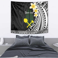 Alo Chiefdom Wallis and Futuna Personalized Tapestry Frangipani Flowers Polynesian Pattern LT9 - Polynesian Pride
