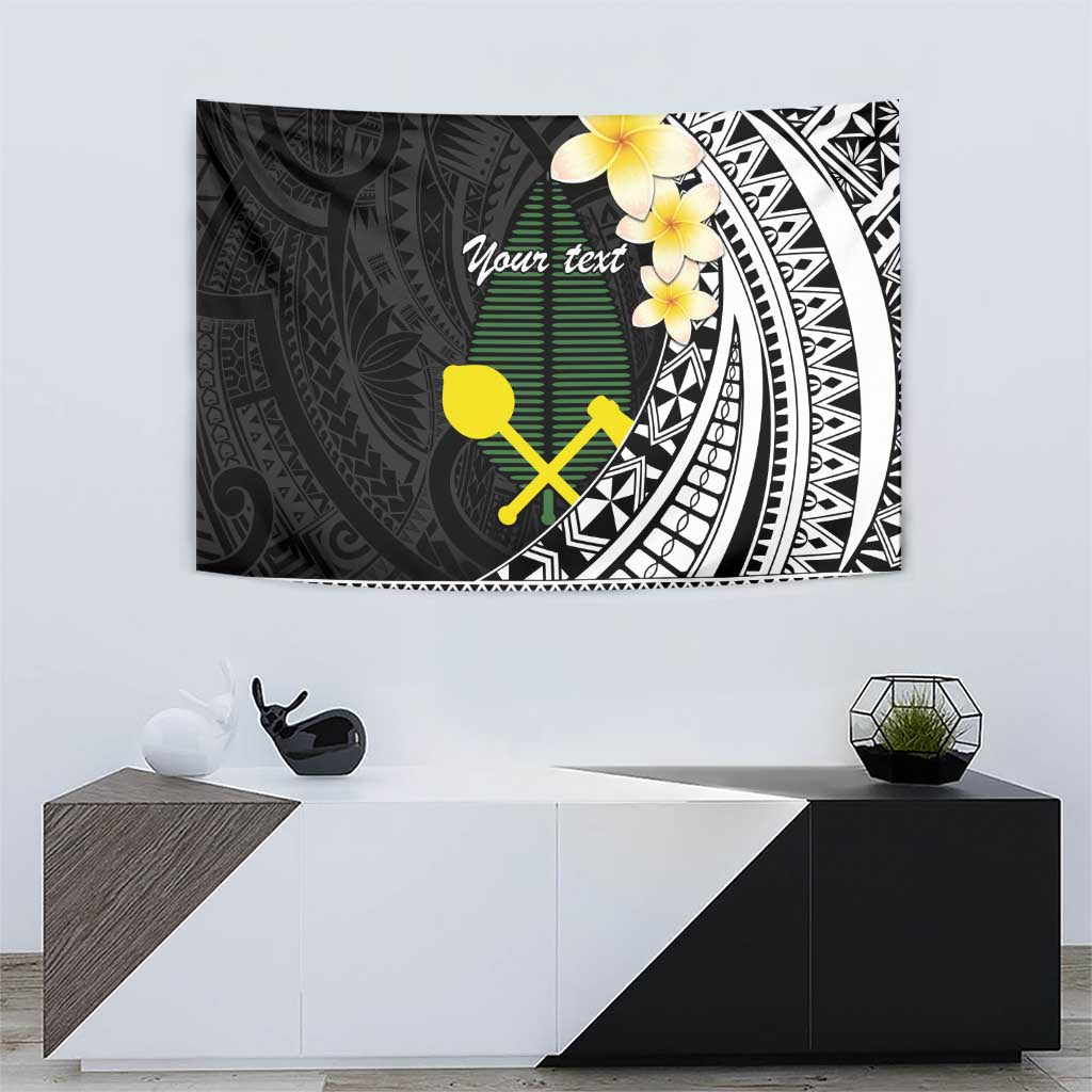 Alo Chiefdom Wallis and Futuna Personalized Tapestry Frangipani Flowers Polynesian Pattern LT9 - Polynesian Pride