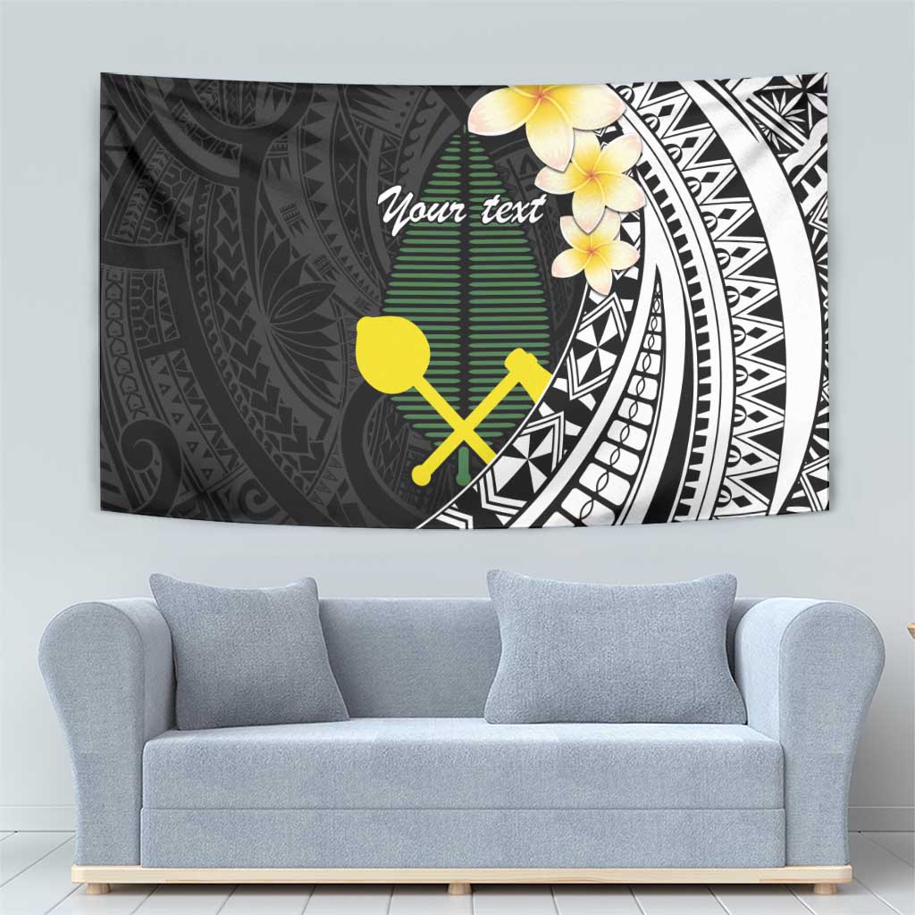 Alo Chiefdom Wallis and Futuna Personalized Tapestry Frangipani Flowers Polynesian Pattern LT9 - Polynesian Pride