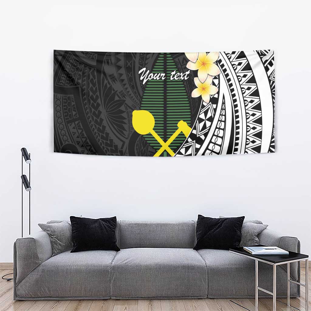 Alo Chiefdom Wallis and Futuna Personalized Tapestry Frangipani Flowers Polynesian Pattern LT9 - Polynesian Pride