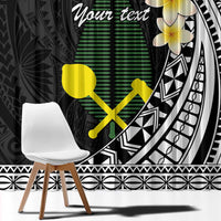 Alo Chiefdom Wallis and Futuna Personalized Window Curtain Frangipani Flowers Polynesian Pattern LT9 - Polynesian Pride