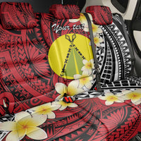Sigave Chiefdom Wallis and Futuna Personalized Back Car Seat Cover Frangipani Flowers Polynesian Pattern LT9 - Polynesian Pride