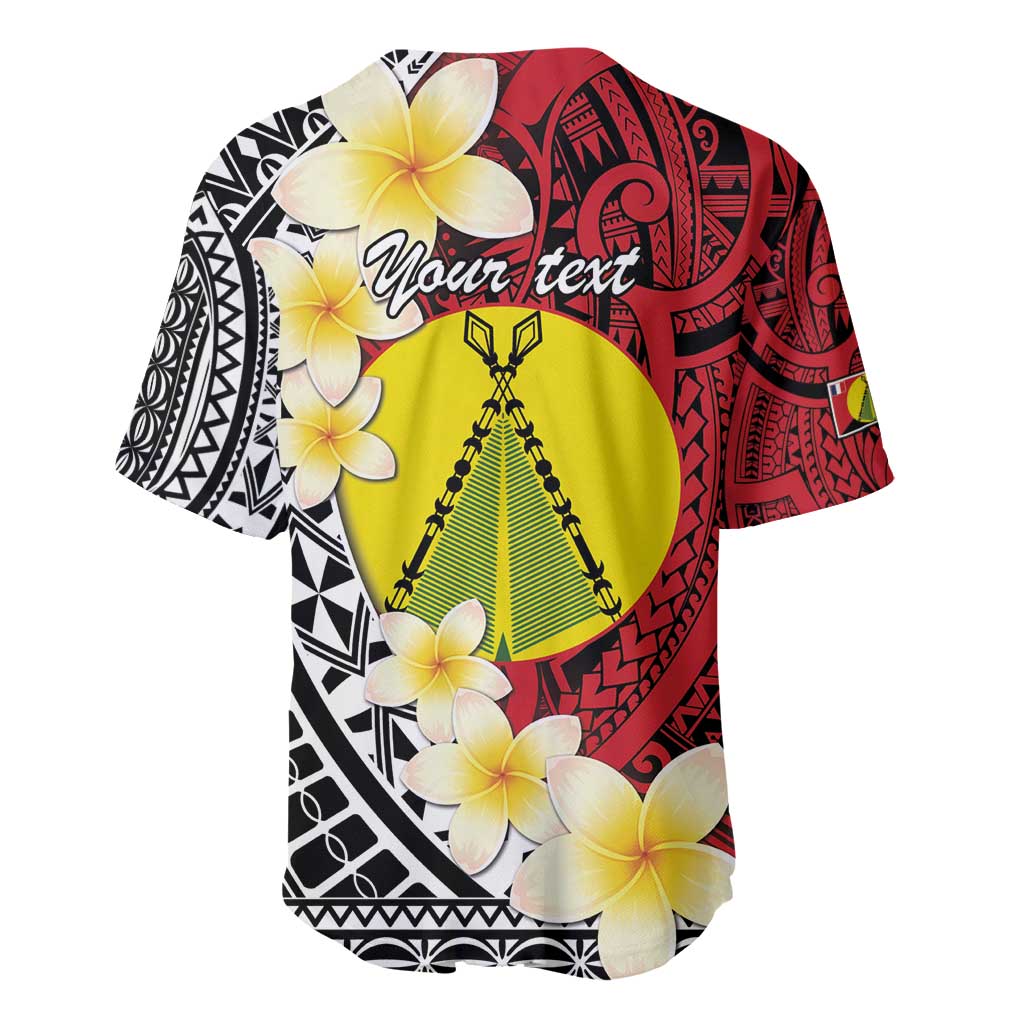 Sigave Chiefdom Wallis and Futuna Personalized Baseball Jersey Frangipani Flowers Polynesian Pattern LT9 - Polynesian Pride