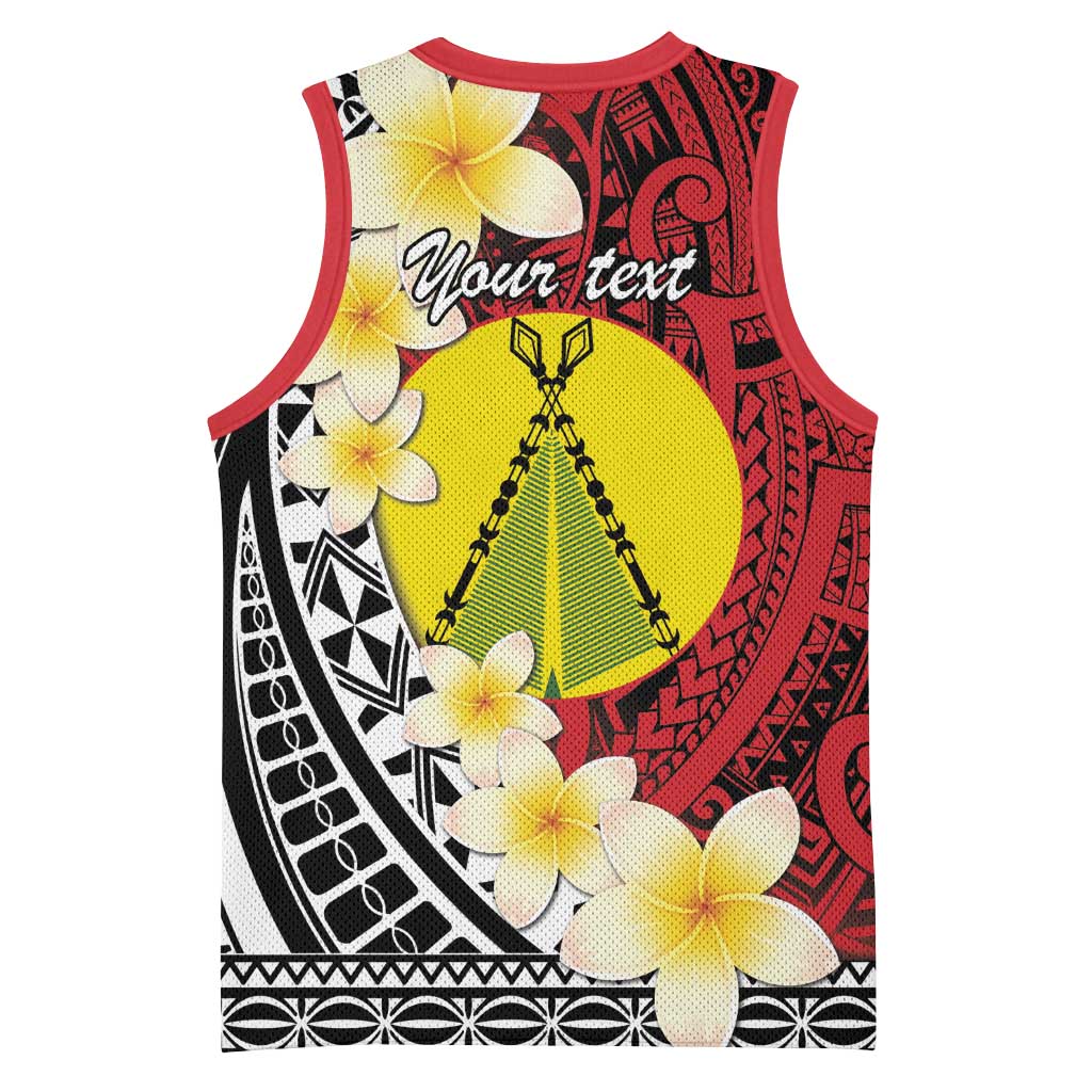 Sigave Chiefdom Wallis and Futuna Personalized Basketball Jersey Frangipani Flowers Polynesian Pattern LT9 - Polynesian Pride