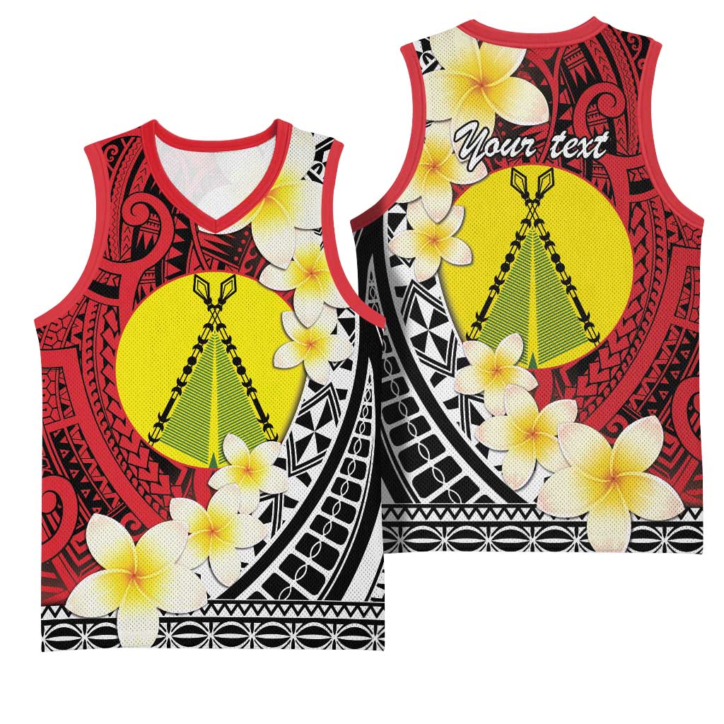Sigave Chiefdom Wallis and Futuna Personalized Basketball Jersey Frangipani Flowers Polynesian Pattern LT9 - Polynesian Pride