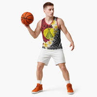 Sigave Chiefdom Wallis and Futuna Personalized Basketball Jersey Frangipani Flowers Polynesian Pattern LT9 - Polynesian Pride