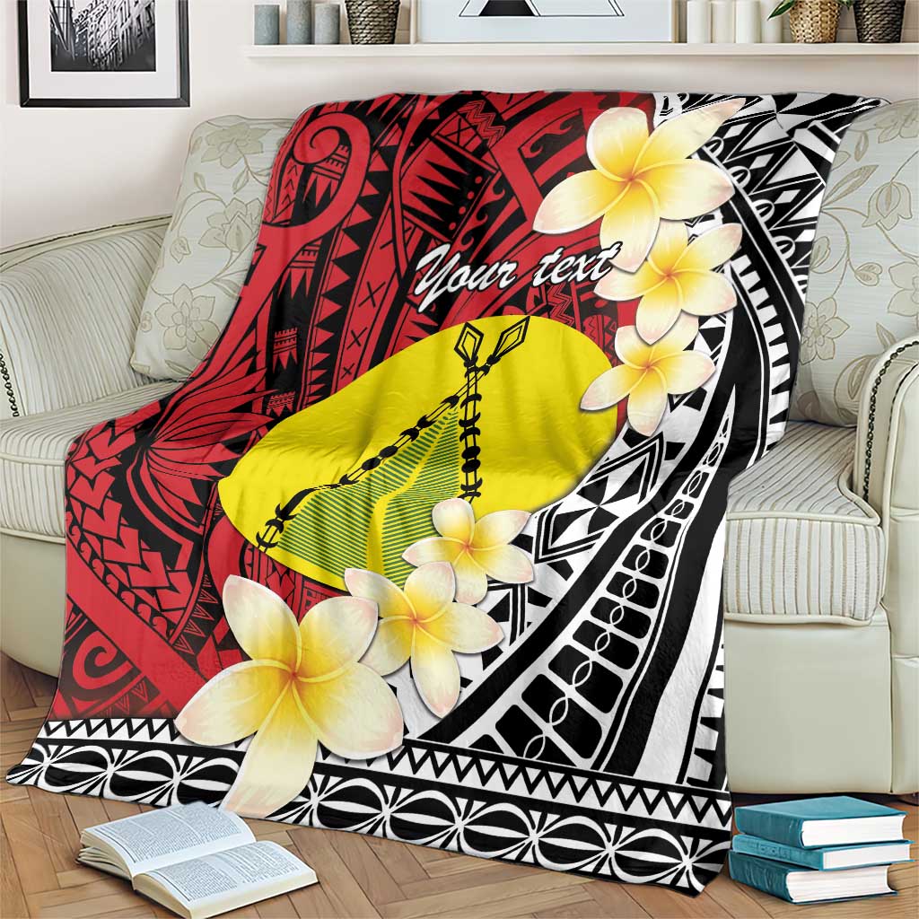 Sigave Chiefdom Wallis and Futuna Personalized Blanket Frangipani Flowers Polynesian Pattern LT9 - Polynesian Pride