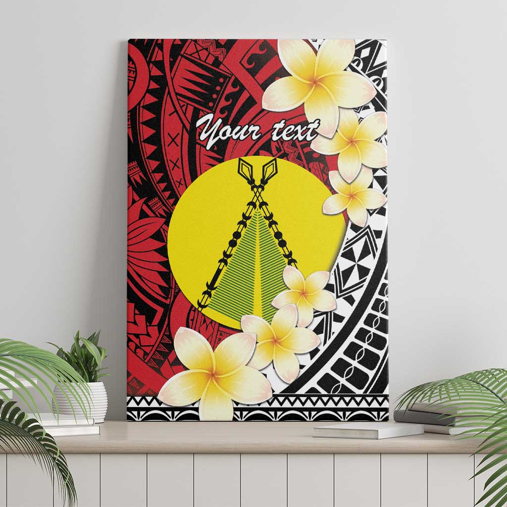 Sigave Chiefdom Wallis and Futuna Personalized Canvas Wall Art Frangipani Flowers Polynesian Pattern LT9 - Polynesian Pride