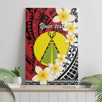 Sigave Chiefdom Wallis and Futuna Personalized Canvas Wall Art Frangipani Flowers Polynesian Pattern LT9 - Polynesian Pride
