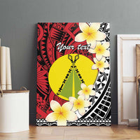 Sigave Chiefdom Wallis and Futuna Personalized Canvas Wall Art Frangipani Flowers Polynesian Pattern LT9 - Polynesian Pride