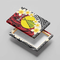 Sigave Chiefdom Wallis and Futuna Personalized Canvas Wall Art Frangipani Flowers Polynesian Pattern LT9 - Polynesian Pride