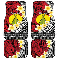 Sigave Chiefdom Wallis and Futuna Personalized Car Mats Frangipani Flowers Polynesian Pattern LT9 - Polynesian Pride