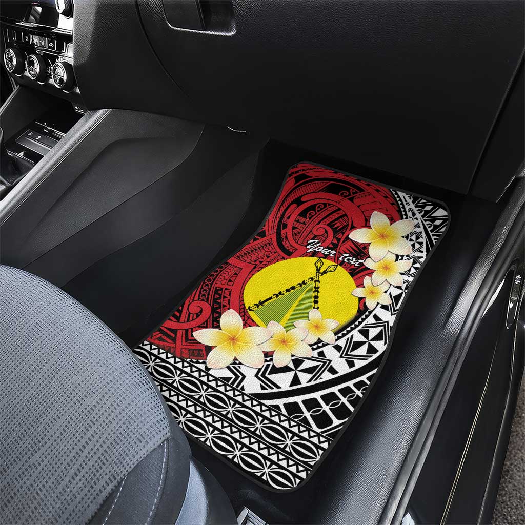 Sigave Chiefdom Wallis and Futuna Personalized Car Mats Frangipani Flowers Polynesian Pattern LT9 - Polynesian Pride