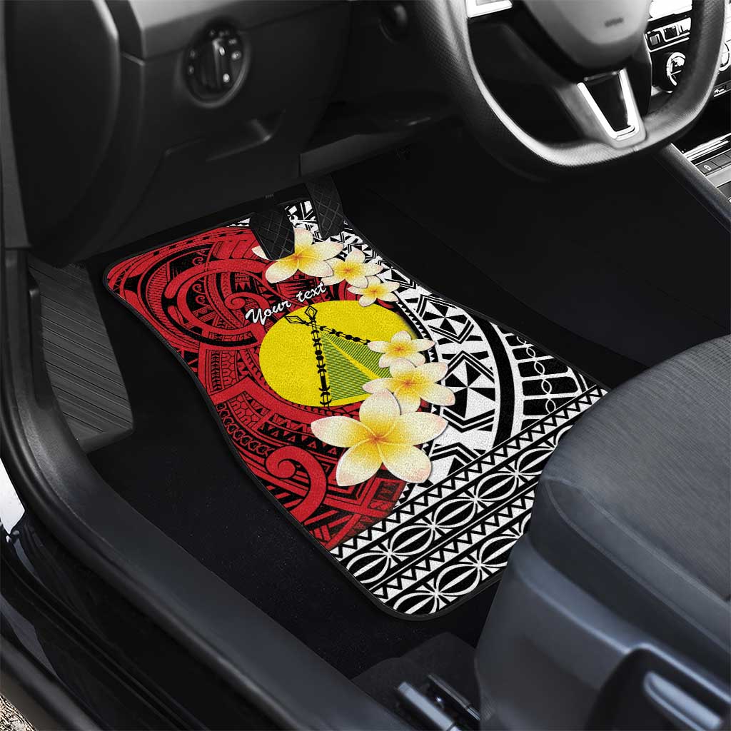 Sigave Chiefdom Wallis and Futuna Personalized Car Mats Frangipani Flowers Polynesian Pattern LT9 - Polynesian Pride