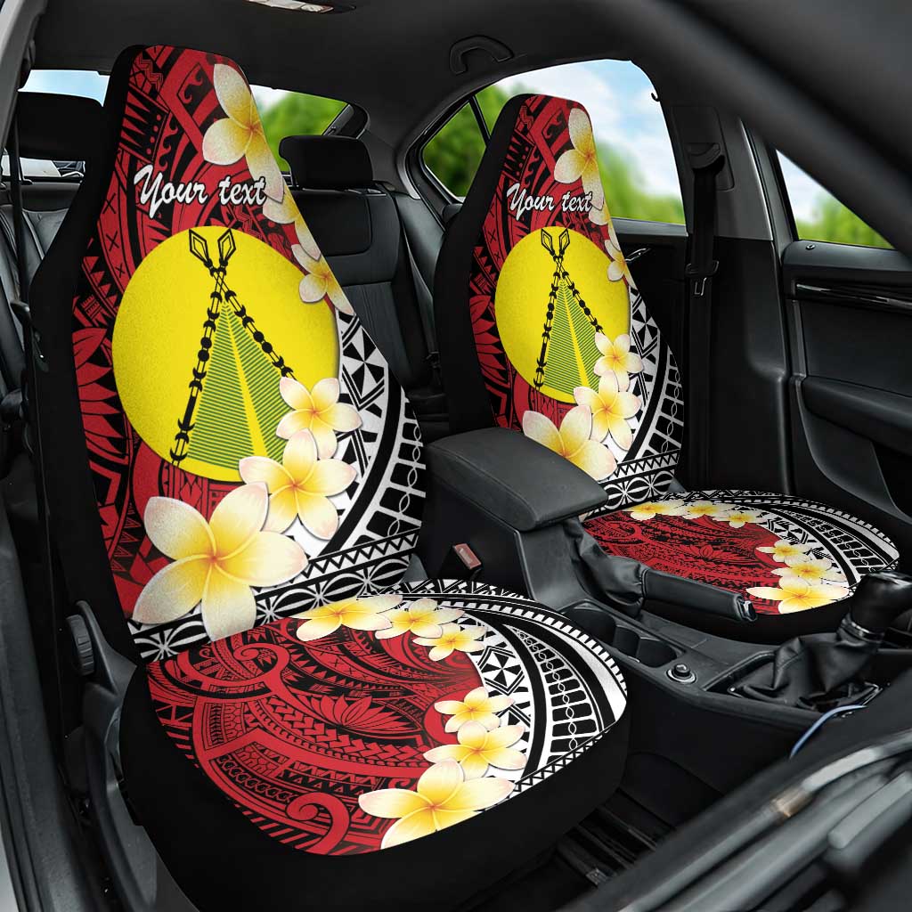 Sigave Chiefdom Wallis and Futuna Personalized Car Seat Cover Frangipani Flowers Polynesian Pattern LT9 One Size Red - Polynesian Pride