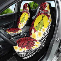 Sigave Chiefdom Wallis and Futuna Personalized Car Seat Cover Frangipani Flowers Polynesian Pattern LT9 - Polynesian Pride