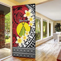 Sigave Chiefdom Wallis and Futuna Personalized Door Cover Frangipani Flowers Polynesian Pattern LT9 - Polynesian Pride
