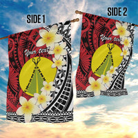 Sigave Chiefdom Wallis and Futuna Personalized Garden Flag Frangipani Flowers Polynesian Pattern LT9 - Polynesian Pride
