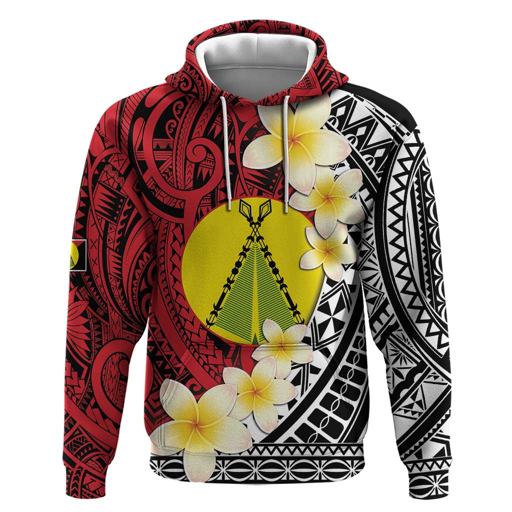 Sigave Chiefdom Wallis and Futuna Personalized Hoodie Frangipani Flowers Polynesian Pattern LT9 Pullover Hoodie Red - Polynesian Pride