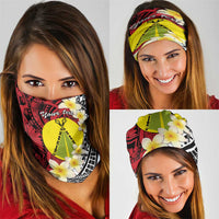 Sigave Chiefdom Wallis and Futuna Personalized Neck Gaiter Frangipani Flowers Polynesian Pattern LT9 - Polynesian Pride
