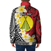 Sigave Chiefdom Wallis and Futuna Personalized Padded Jacket Frangipani Flowers Polynesian Pattern LT9 - Polynesian Pride