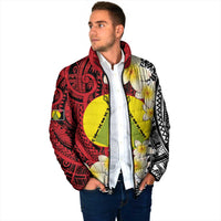 Sigave Chiefdom Wallis and Futuna Personalized Padded Jacket Frangipani Flowers Polynesian Pattern LT9 - Polynesian Pride