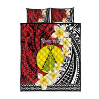 Sigave Chiefdom Wallis and Futuna Personalized Quilt Bed Set Frangipani Flowers Polynesian Pattern LT9 - Polynesian Pride