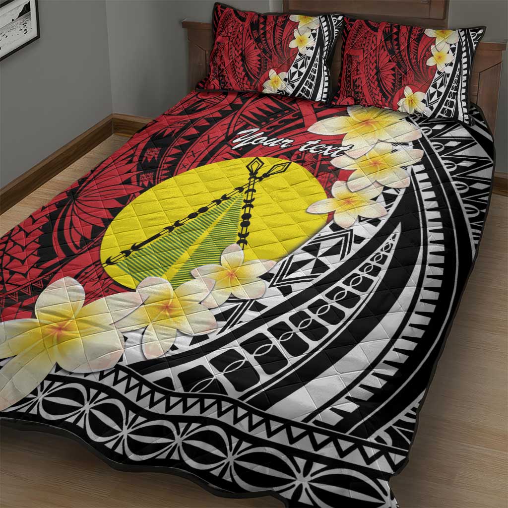 Sigave Chiefdom Wallis and Futuna Personalized Quilt Bed Set Frangipani Flowers Polynesian Pattern LT9 - Polynesian Pride