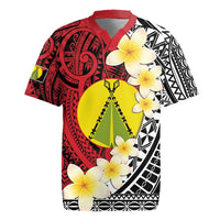 Sigave Chiefdom Wallis and Futuna Personalized Rugby Jersey Frangipani Flowers Polynesian Pattern LT9 Red - Polynesian Pride