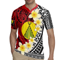 Sigave Chiefdom Wallis and Futuna Personalized Rugby Jersey Frangipani Flowers Polynesian Pattern LT9 - Polynesian Pride