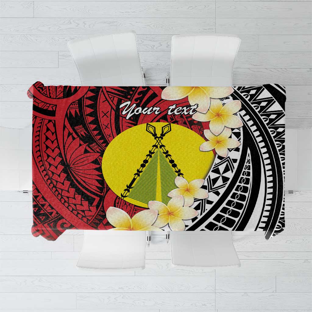 Sigave Chiefdom Wallis and Futuna Personalized Tablecloth Frangipani Flowers Polynesian Pattern LT9 Red - Polynesian Pride