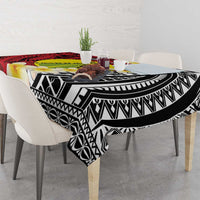 Sigave Chiefdom Wallis and Futuna Personalized Tablecloth Frangipani Flowers Polynesian Pattern LT9 - Polynesian Pride