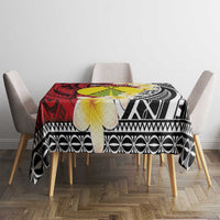 Sigave Chiefdom Wallis and Futuna Personalized Tablecloth Frangipani Flowers Polynesian Pattern LT9 - Polynesian Pride