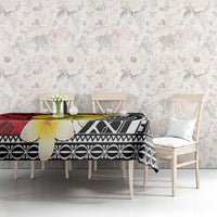 Sigave Chiefdom Wallis and Futuna Personalized Tablecloth Frangipani Flowers Polynesian Pattern LT9 - Polynesian Pride