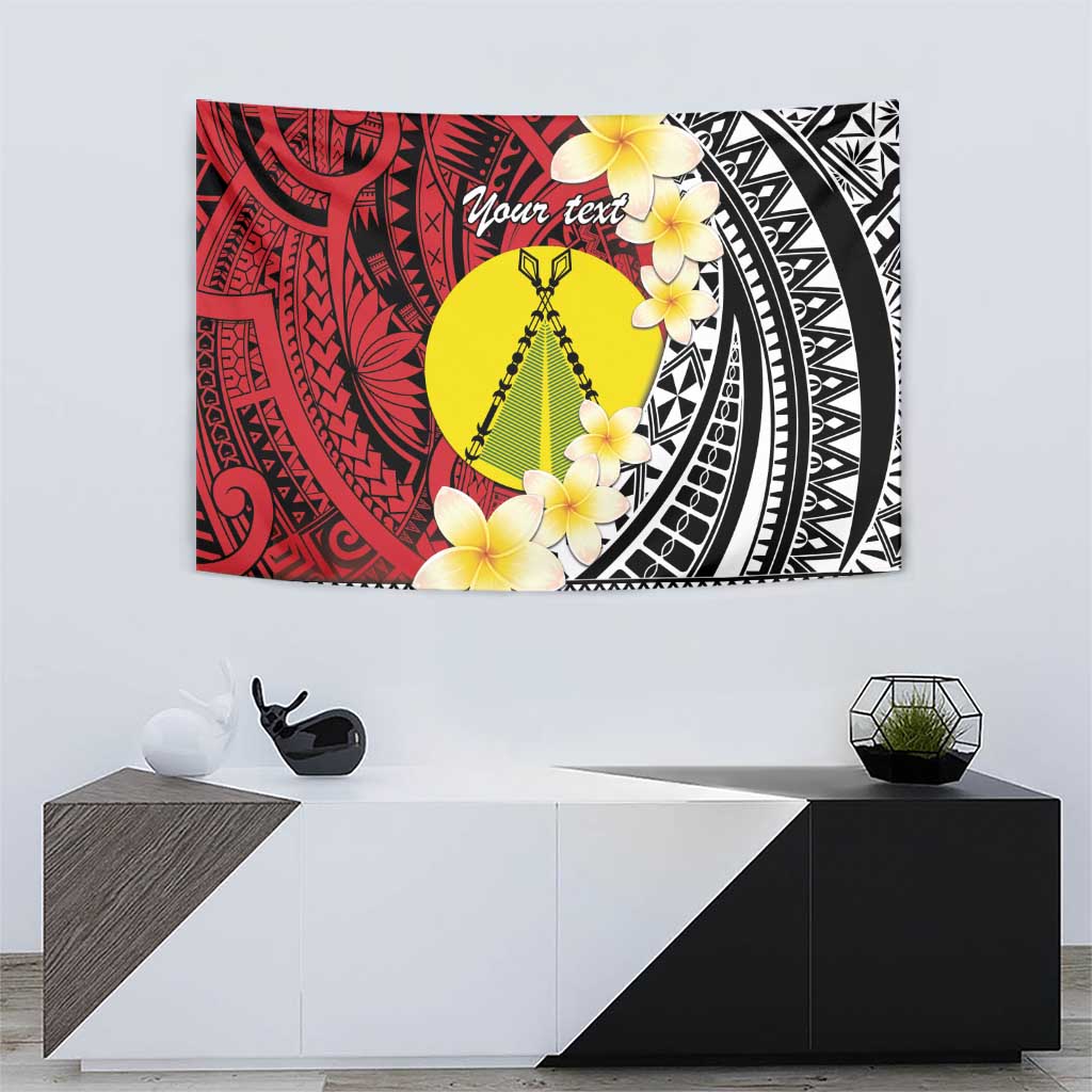 Sigave Chiefdom Wallis and Futuna Personalized Tapestry Frangipani Flowers Polynesian Pattern LT9 - Polynesian Pride