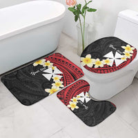 Uvea Chiefdom Wallis and Futuna Personalized Bathroom Set Frangipani Flowers Polynesian Pattern LT9 - Polynesian Pride