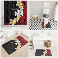 Uvea Chiefdom Wallis and Futuna Personalized Bathroom Set Frangipani Flowers Polynesian Pattern LT9 - Polynesian Pride