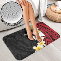 Uvea Chiefdom Wallis and Futuna Personalized Bathroom Set Frangipani Flowers Polynesian Pattern LT9 - Polynesian Pride