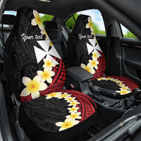 Uvea Chiefdom Wallis and Futuna Personalized Car Seat Cover Frangipani Flowers Polynesian Pattern LT9 One Size Red - Polynesian Pride