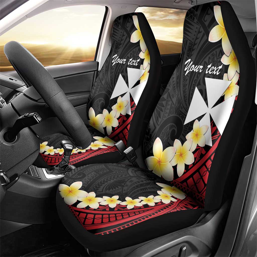 Uvea Chiefdom Wallis and Futuna Personalized Car Seat Cover Frangipani Flowers Polynesian Pattern LT9 - Polynesian Pride